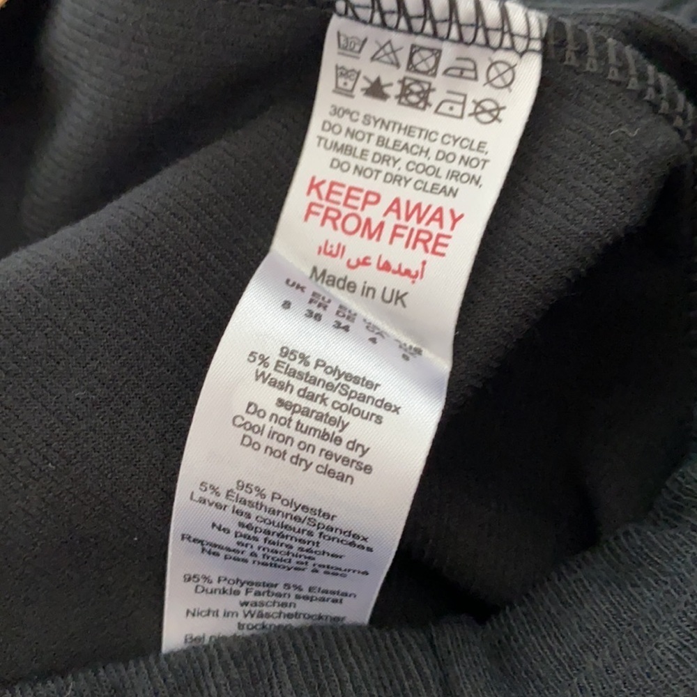 Nasty Gal Ribbed Pants Size 4 Black - Picture 7 of 9